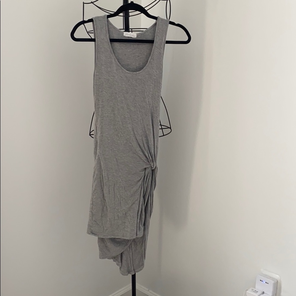 Stella Luce asymmetrical body con side knot dress